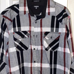 Men’s Carbon Button Up